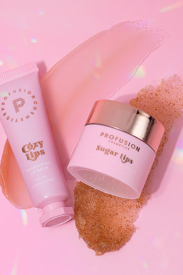 Profusion Cosmetics - Frosted Snow Sparkle | Sugar Lip Scrub and Hydrating Lip Balm