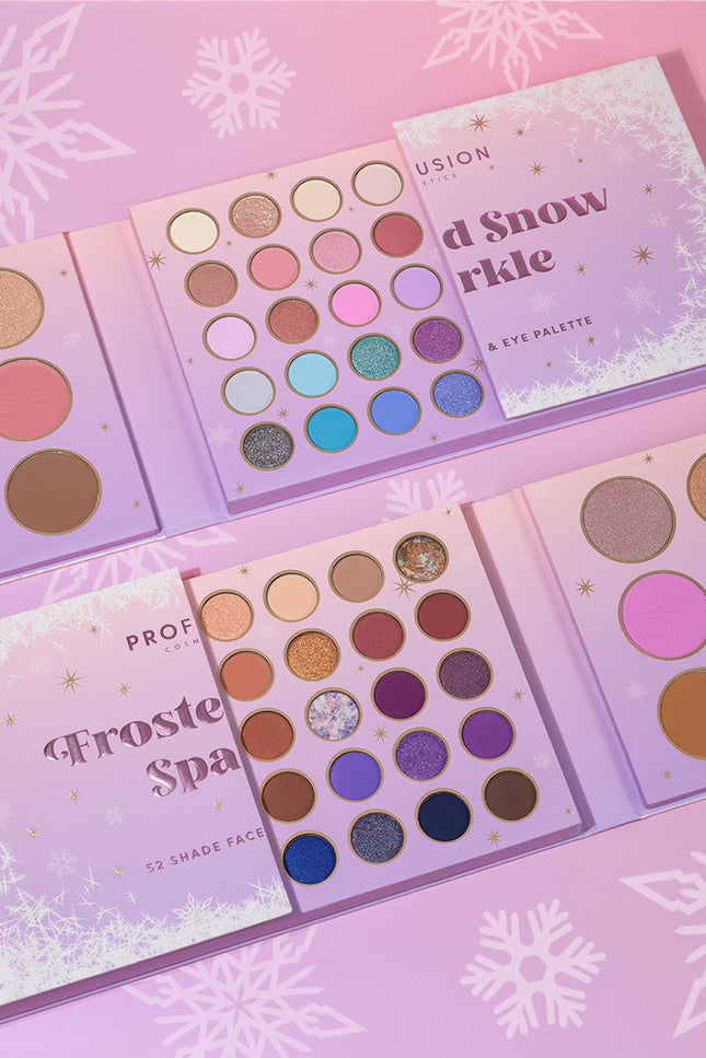 Profusion Cosmetics - Frosted Snow Sparkle | 52 Shade Face & Eye Palette