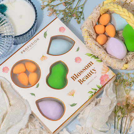 Profusion Cosmetics - Petal Perfect | Blossom Beauty Sponge Set
