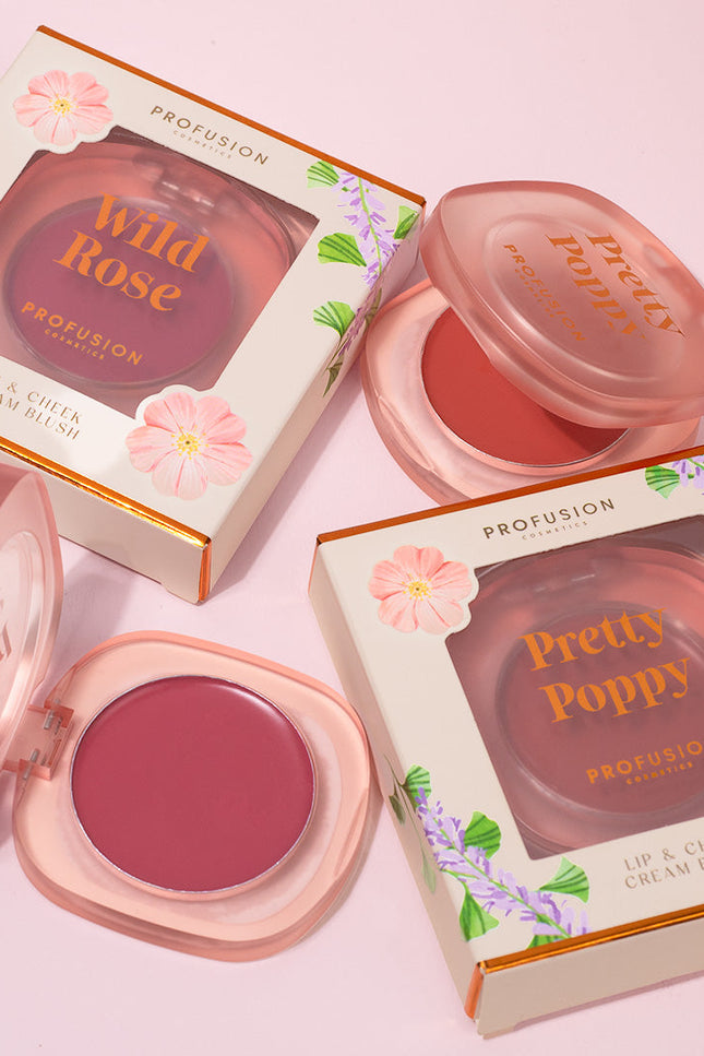 Profusion Cosmetics - Petal Perfect | Pretty Poppy Lip & Cheek Cream Blush