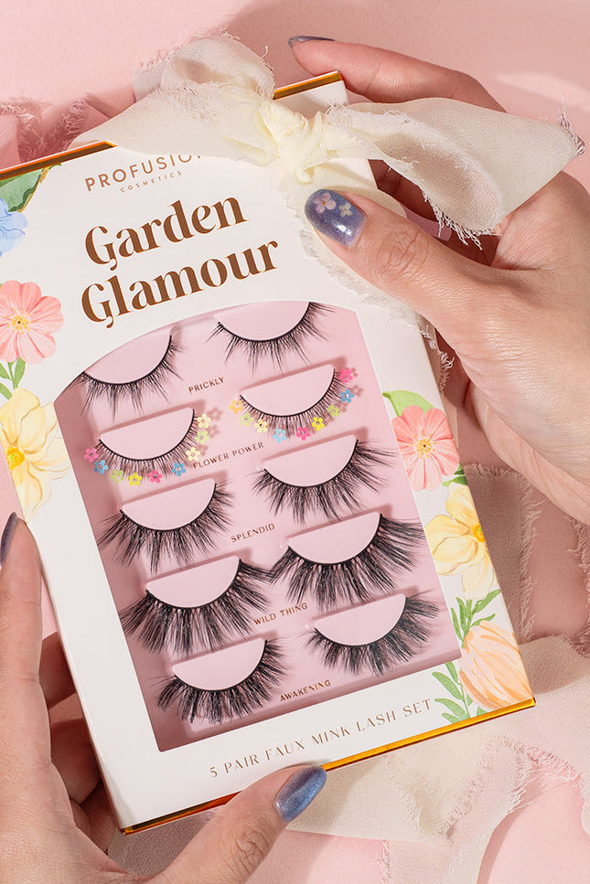 Profusion Cosmetics - Petal Perfect | Garden Glamour 5 Pairs Faux Mink Lash Set