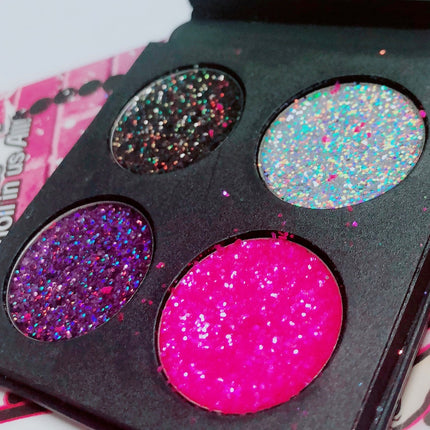 Inked Doll Cosmetics - DEAD CUTE Metallic Pressed Glitter Quad