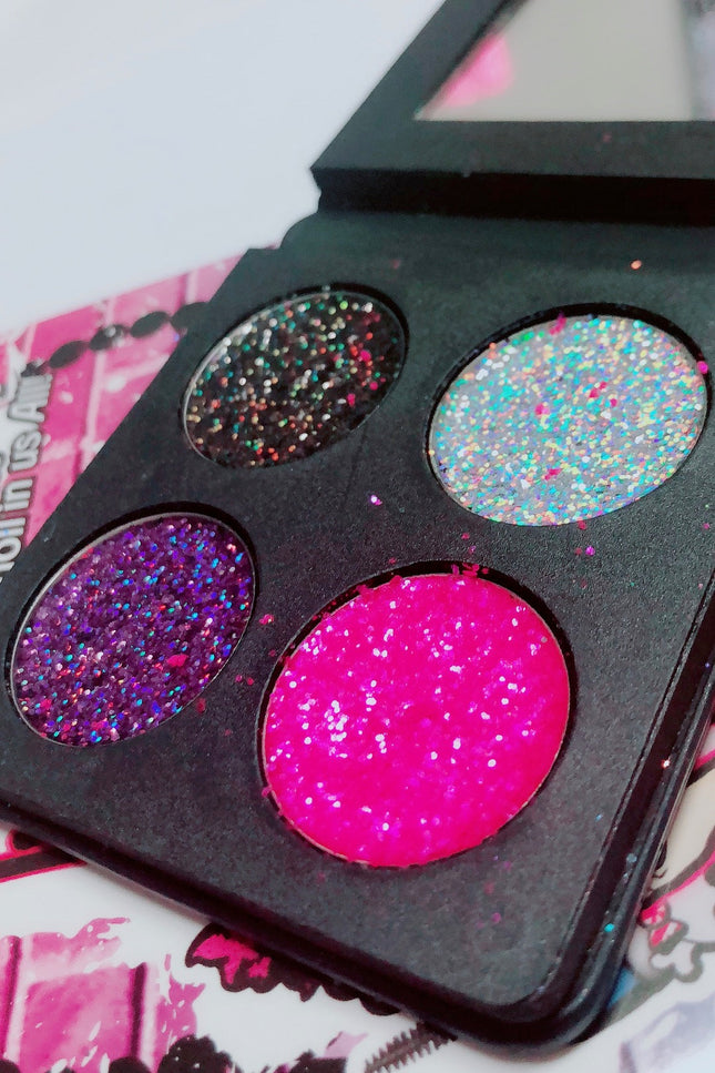 Inked Doll Cosmetics - DEAD CUTE Metallic Pressed Glitter Quad