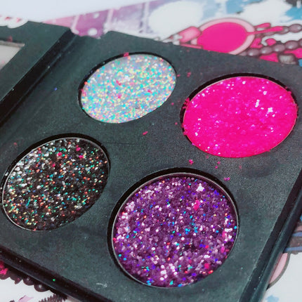 Inked Doll Cosmetics - DEAD CUTE Metallic Pressed Glitter Quad