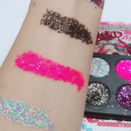 Inked Doll Cosmetics - DEAD CUTE Metallic Pressed Glitter Quad