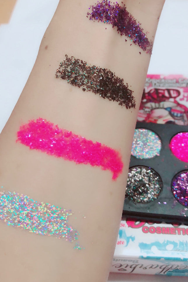 Inked Doll Cosmetics - DEAD CUTE Metallic Pressed Glitter Quad