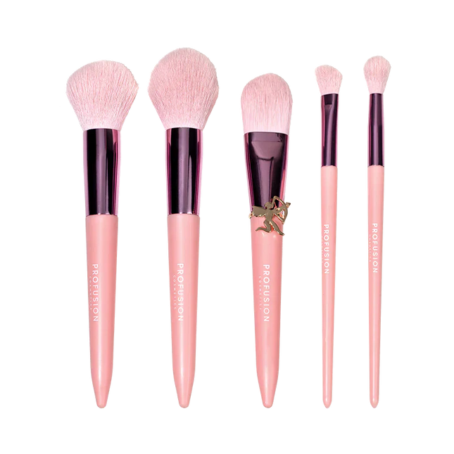 Profusion Cosmetics - Dear Cupid - Struck By Love 5 PC Face & Eye Brush Set
