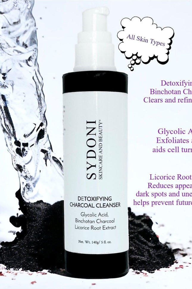 Sydoni - DETOXIFYING CHARCOAL CLEANSER with BINCHOTAN CHARCOAL and LICORICE ROOT EXTRACT 140g/ 5 fl. oz.