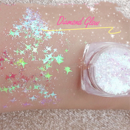 Inked Doll Cosmetics - DIAMOND GLOW - CHOOSE (White, Chrome or Pink!) (Face/Body/Hair) Glitter Gel