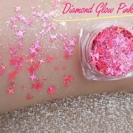 Inked Doll Cosmetics - DIAMOND GLOW - CHOOSE (White, Chrome or Pink!) (Face/Body/Hair) Glitter Gel