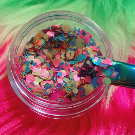 Inked Doll Cosmetics - DIPPIN' DOTS *UV* Festival GlamDoll Glitter Confetti