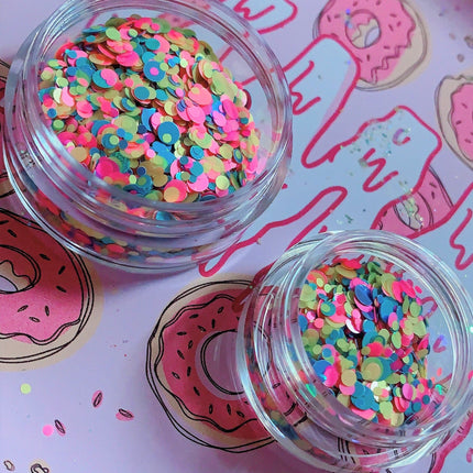 Inked Doll Cosmetics - DIPPIN' DOTS *UV* Festival GlamDoll Glitter Confetti