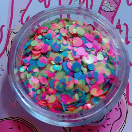 Inked Doll Cosmetics - DIPPIN' DOTS *UV* Festival GlamDoll Glitter Confetti