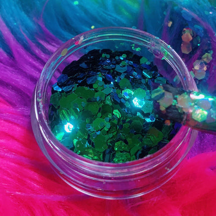 Inked Doll Cosmetics - Dragon Jewels Festival Chunky Glitter