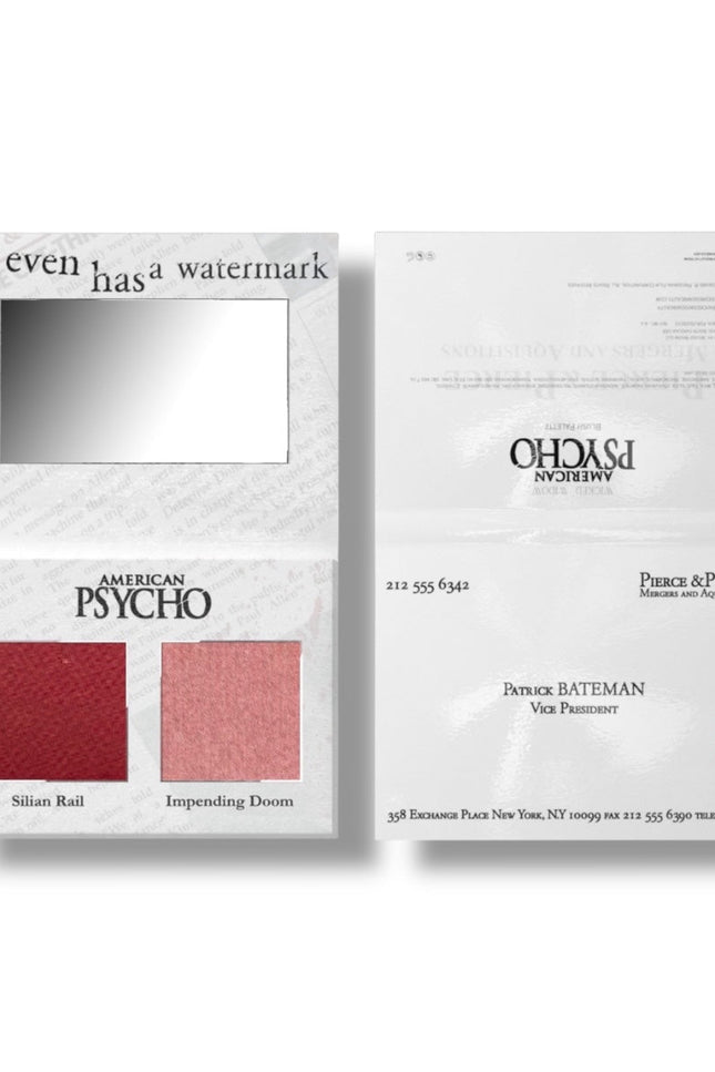 Wicked Widow Beauty - American Psycho Blush Duo