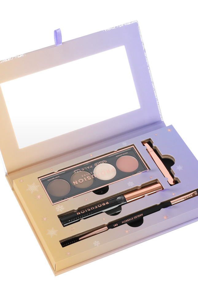Profusion Cosmetics - Frosted Snow Sparkle | Festive Brows Defining Kit