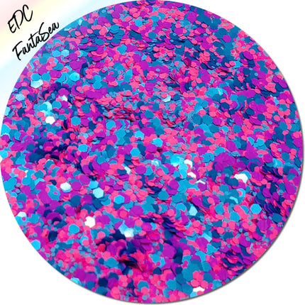 Inked Doll Cosmetics - "EDC FANTASEA" *UV/BlackLight* Festival FunFetti