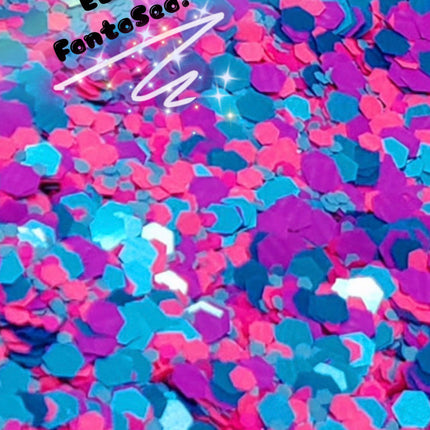 Inked Doll Cosmetics - "EDC FANTASEA" *UV/BlackLight* Festival FunFetti
