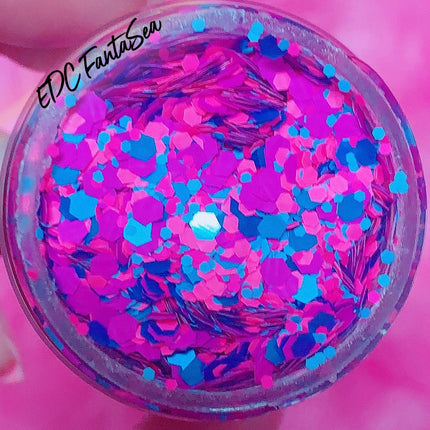 Inked Doll Cosmetics - "EDC FANTASEA" *UV/BlackLight* Festival FunFetti