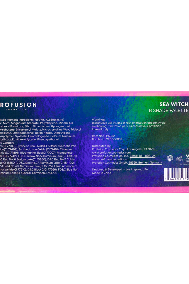 Profusion Cosmetics - Sea Witch 8 Shade Palette