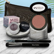 Pink Mocha - a neutral muddy pink with a golden gleam / Black Orchid - Luscious metallic black burgundy