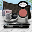 Peach Tartlet - a rosy peach with a golden gleam / Steel Magnolia - Deep grey with shimmer