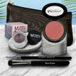 Peach Tartlet - a rosy peach with a golden gleam / Black Orchid - Luscious metallic black burgundy