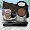 Hot Crossed Bronze - a neutral bronze with sheen / Chocolate Sizzle - Milk chocolate brown with golden shimmer and golden flecks