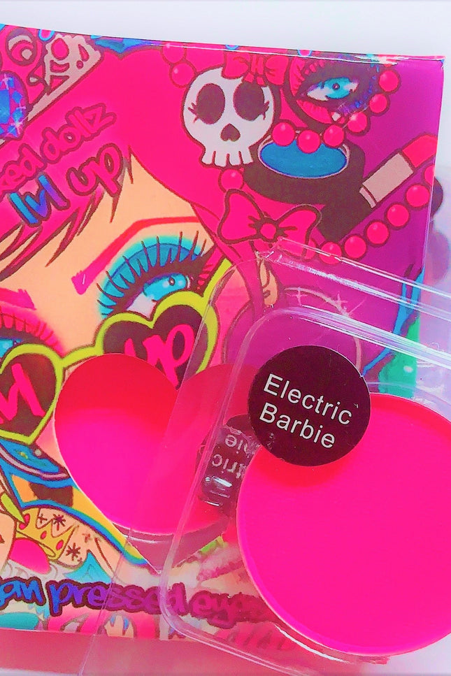 Inked Doll Cosmetics - *UV* ELECTRIC BARBIE! (Hot Pink) PRESSED EYESHADOW SINGLE