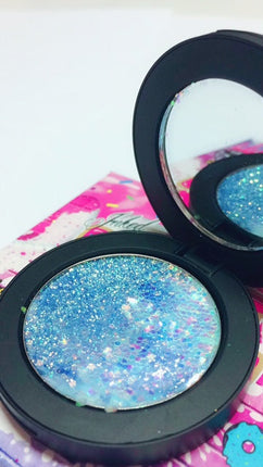 Inked Doll Cosmetics - *ELSA's DREAM !* Single Pressed Glitter Palette