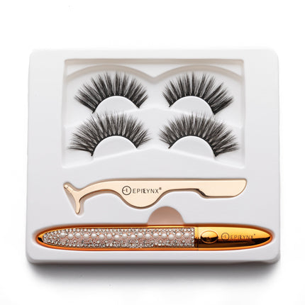 EpiLynx - False Eyelashes - No Glue Black Eyeliner and Lashes Kit