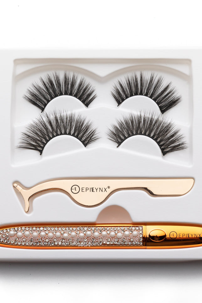 EpiLynx - False Eyelashes - No Glue Black Eyeliner and Lashes Kit