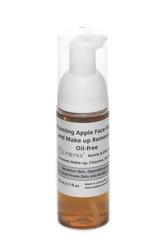 EpiLynx - Gentle, Oil-Free Foaming Apple Cleanser for Sensitive & Acne-Prone Skin | Vegan, allergen-friendly, sulfate & paraben free | Purifying, hydrating face wash for all skin types