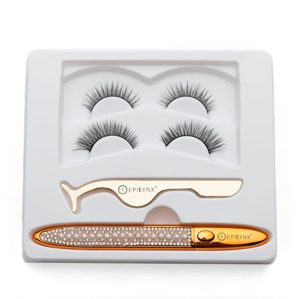 EpiLynx - False Eyelashes - No Glue Black Eyeliner and Lashes Kit