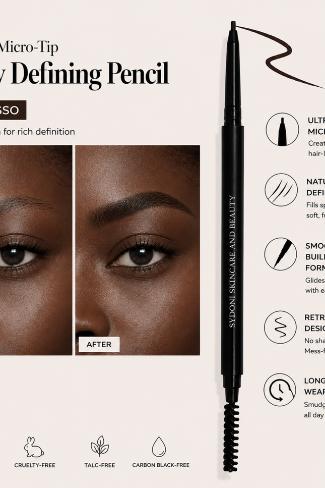 Sydoni - MOST LOVED! MICRO-TIP RETRACTABLE BROW PENCIL, WATERPROOF (6 Shades)