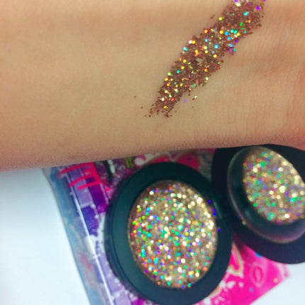 Inked Doll Cosmetics - "EXPENSIVE TASTE!" Single Pressed Glitter Palette
