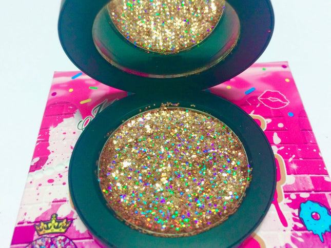 Inked Doll Cosmetics - "EXPENSIVE TASTE!" Single Pressed Glitter Palette