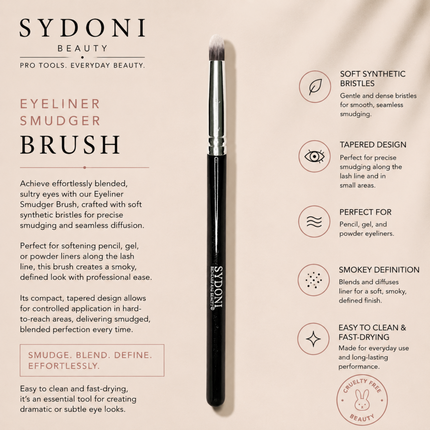 Sydoni - EYELINER SMUDGER BRUSH (SYNTHETIC HAIR)