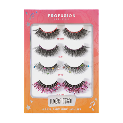 Profusion Cosmetics - It's a Vibe | Lash Fest 4-pair Lash Set