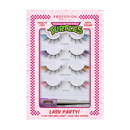Profusion Cosmetics - TMNT | Lash Party 4 Pair Set