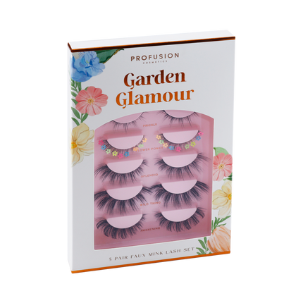Profusion Cosmetics - Petal Perfect | Garden Glamour 5 Pairs Faux Mink Lash Set