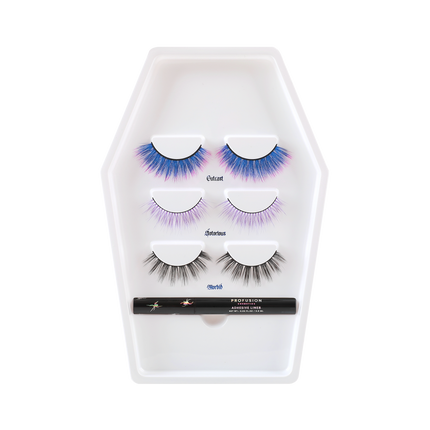 Profusion Cosmetics - Lash Madness-3 Pair Faux Mink Lash Set Adhesive