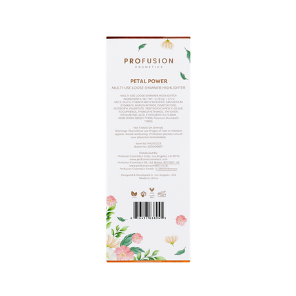 Profusion Cosmetics - Petal Perfect |Petal Power Multi-Use Loose Shimmer Highlighter