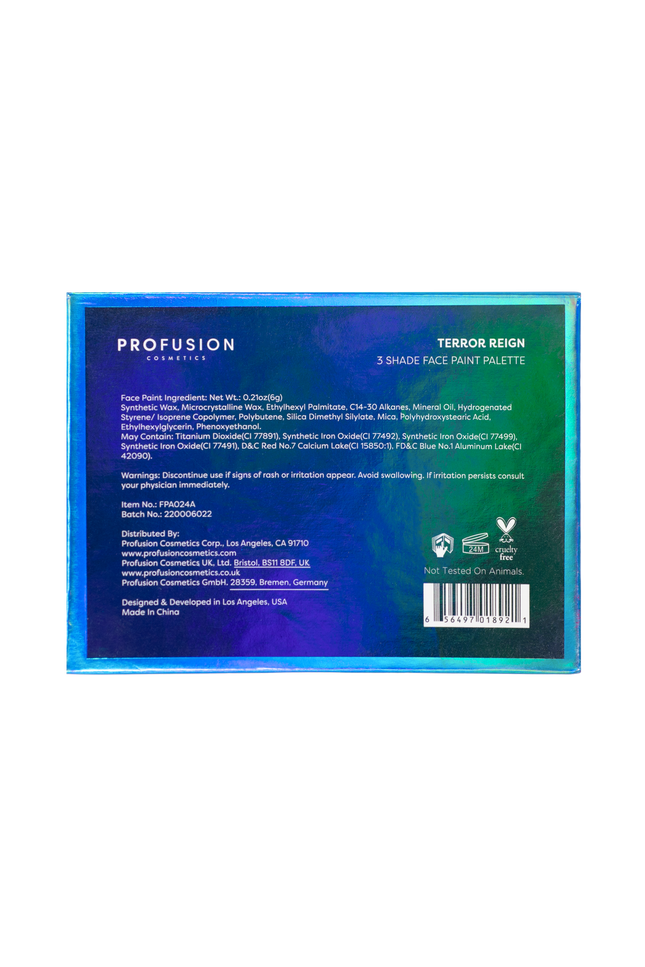 Profusion Cosmetics - Sea Witch Face Paint - Terror Reign