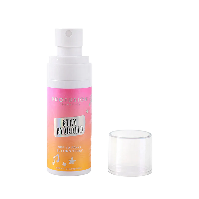 Profusion Cosmetics - It's a Vibe | Stay Hydrated SPF 40 PA+++ Setting Spray