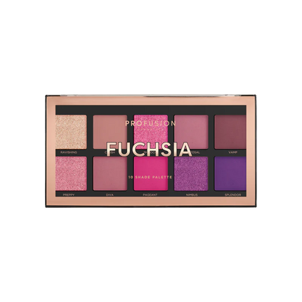 Profusion Cosmetics - Fuchsia 10 shade palette