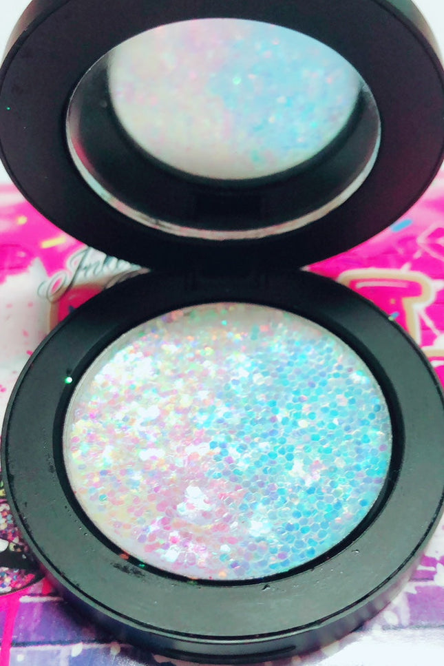 Inked Doll Cosmetics - *FAIRYTALE GODDESS* Iridescent Glitter Pressed Single!