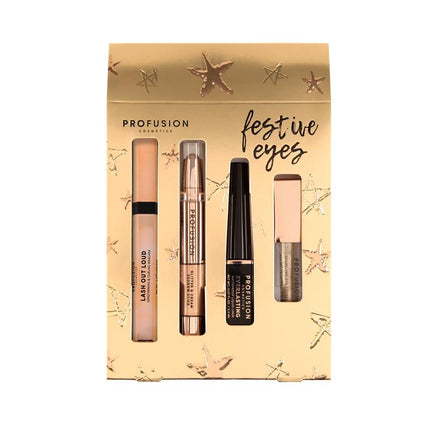 Profusion Cosmetics - Crimson Festive Eyes – Complete 4-Piece Eye Set