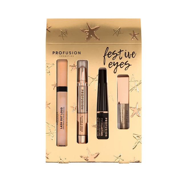 Profusion Cosmetics - Crimson Festive Eyes – Complete 4-Piece Eye Set