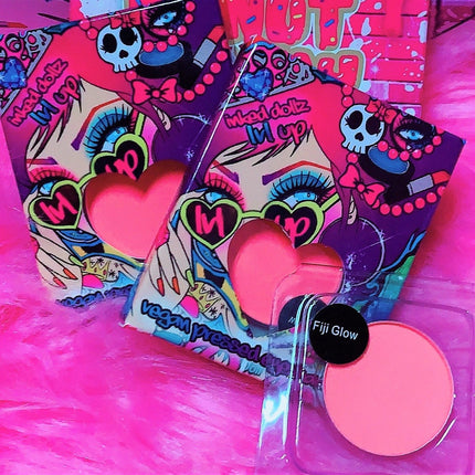 Inked Doll Cosmetics - *UV*FIJI GLOW! (Salmon Pink/Orange) PRESSED EYESHADOW SINGLE